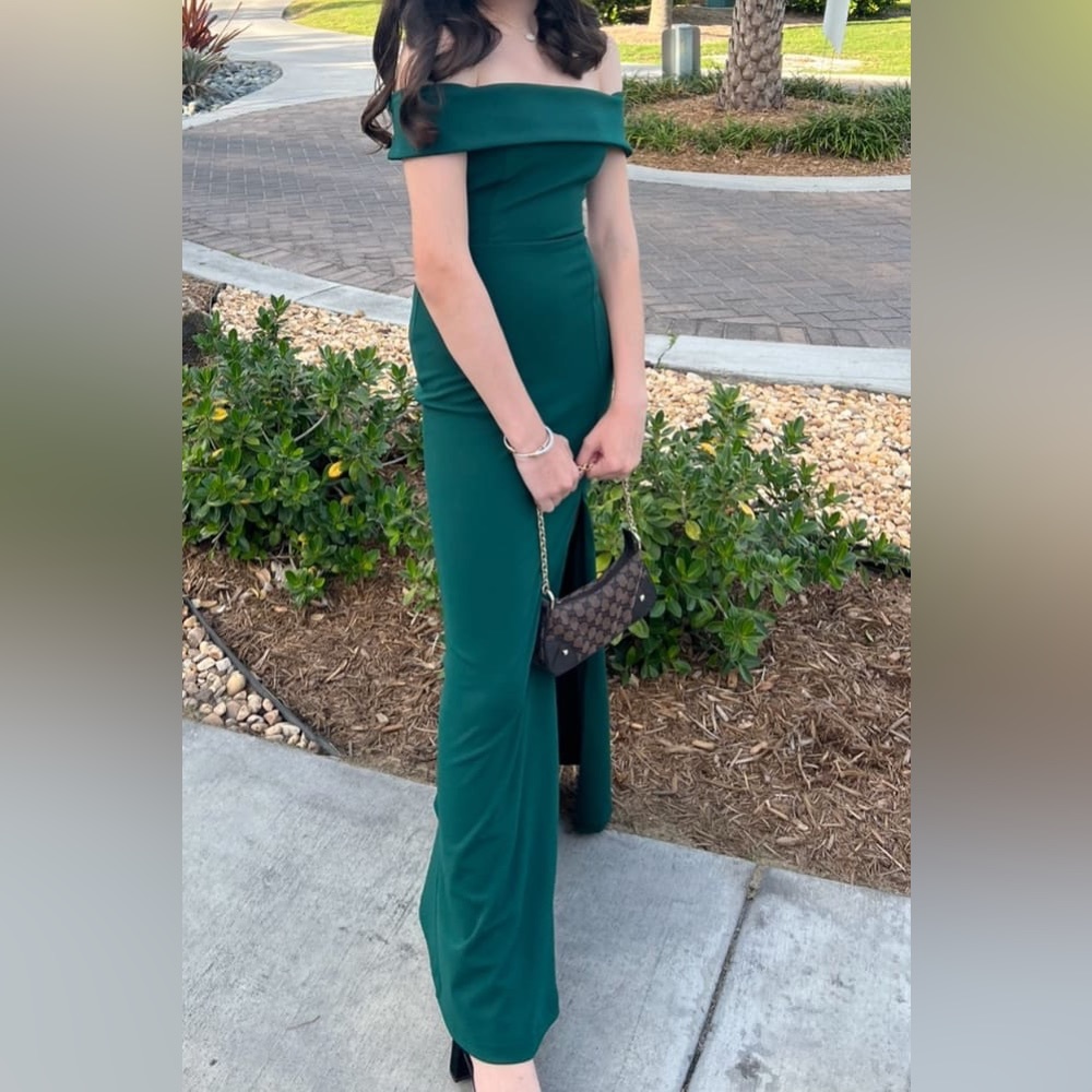 Lulu's Aveline Forest Green Dress Size S - Picture 10 of 17